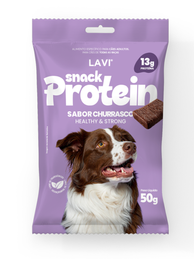 Bifinho Snack Protein 13g de proteína para cães sabor churrasco