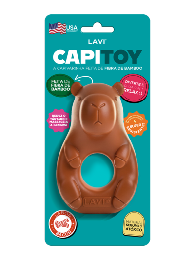 Brinquedo Mordedor  para Cães Capitoy Capivara