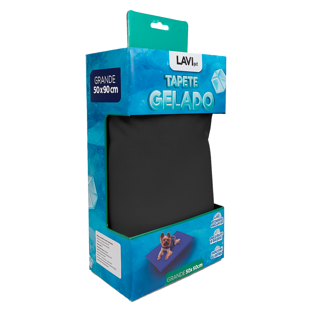 Tapete Gelado Preto para Pets